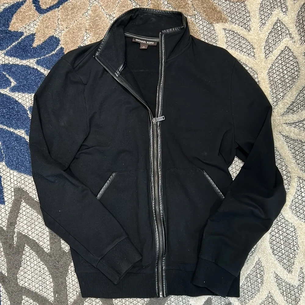 Michael Kors Black Men’s full zip sweatshirt - Picture 1 of 1